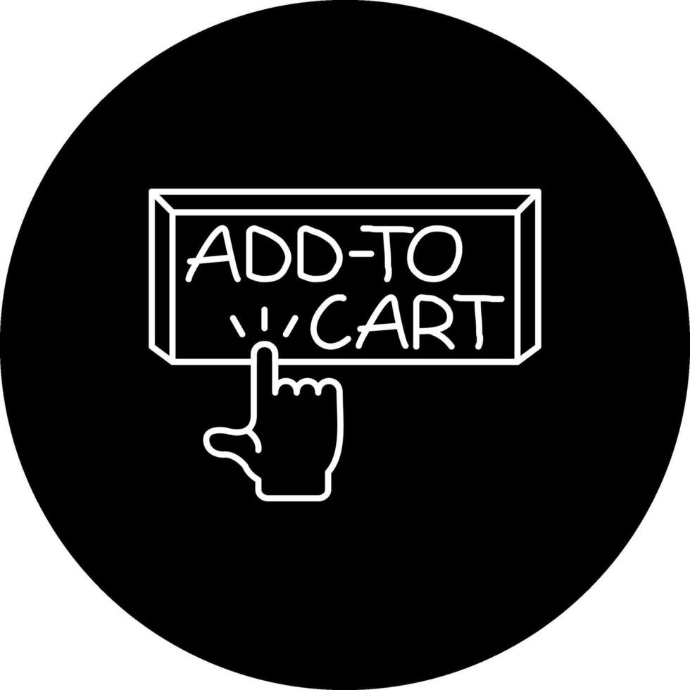 Add to Cart Finger Tap Button Compact User Interface Shape vector
