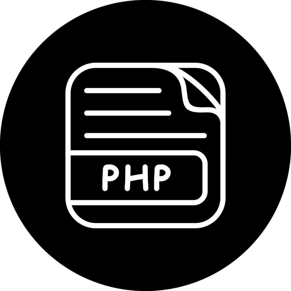 PHP File Clear Flat Symbol vector