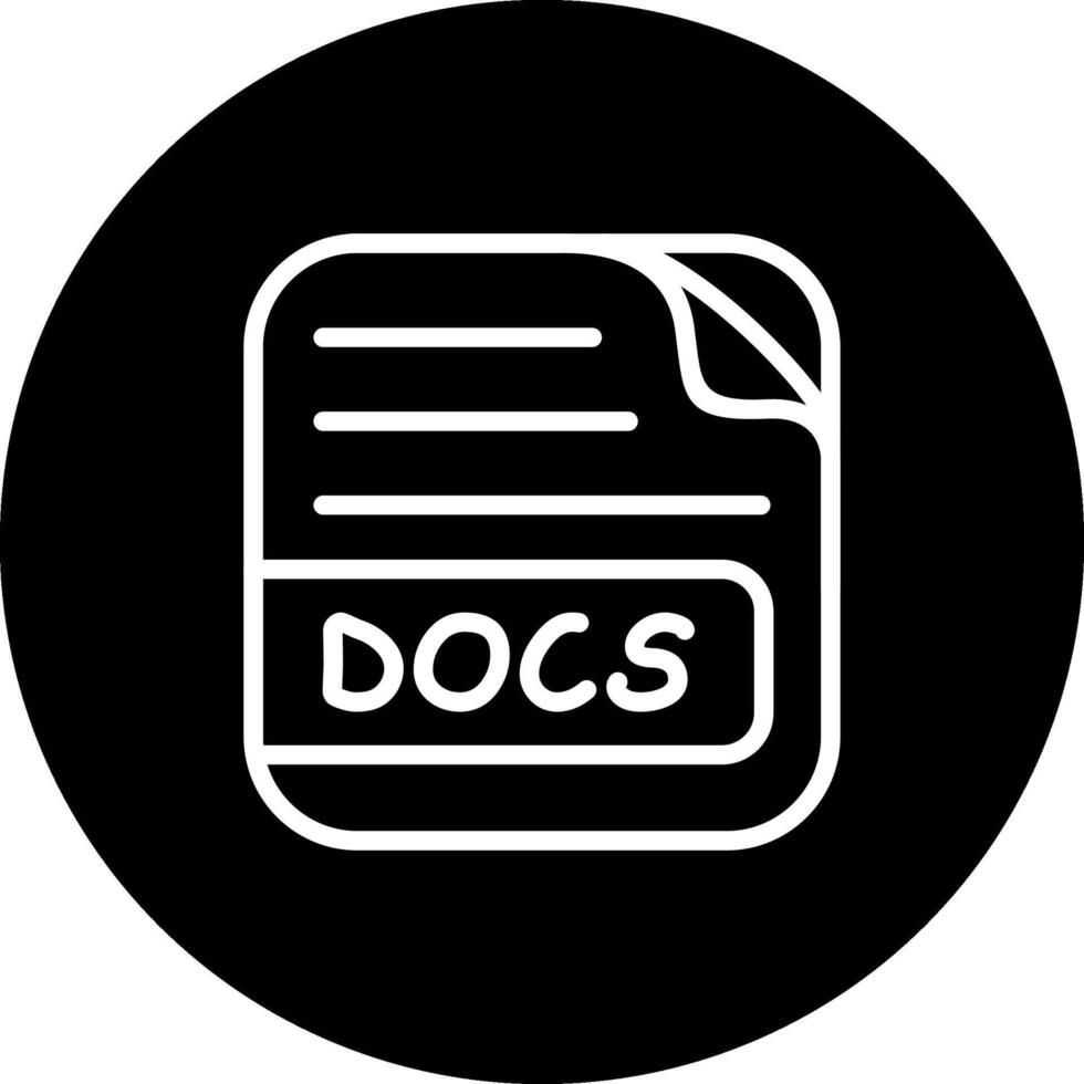 docs archivo mínimo producto gráfico forma vector
