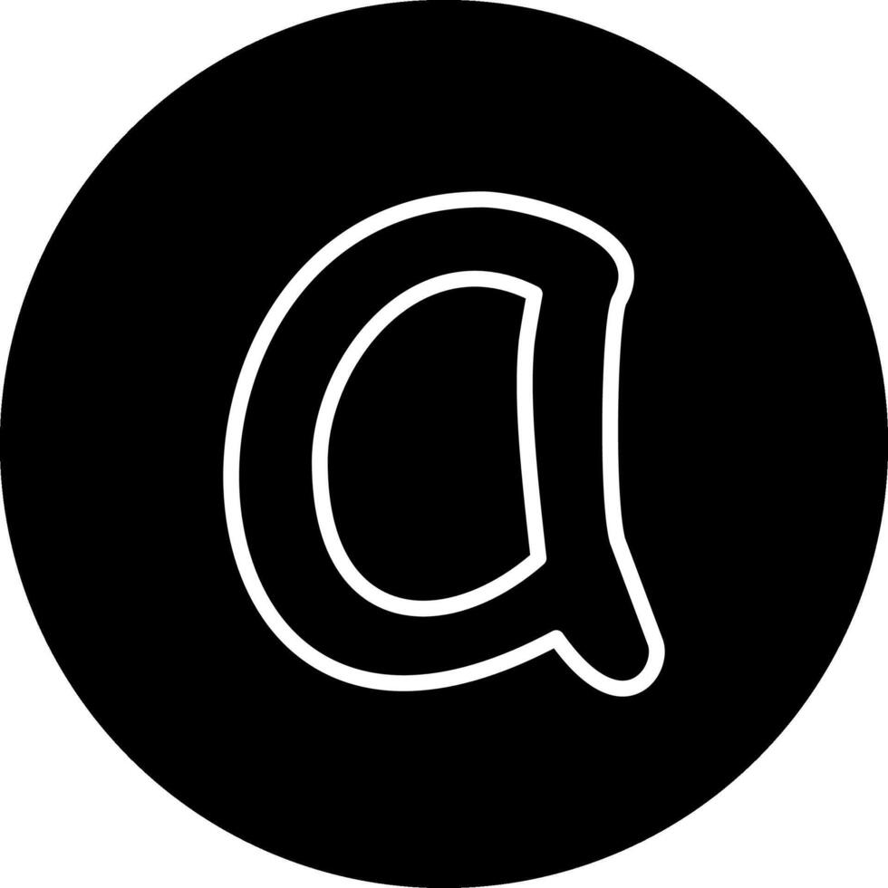 Small Letter A Distinct Digital Design Feature vector