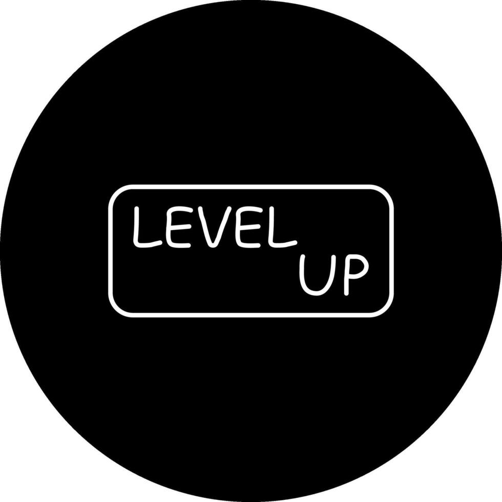 Level Up Slim Button Futuristic Web Design Layout vector