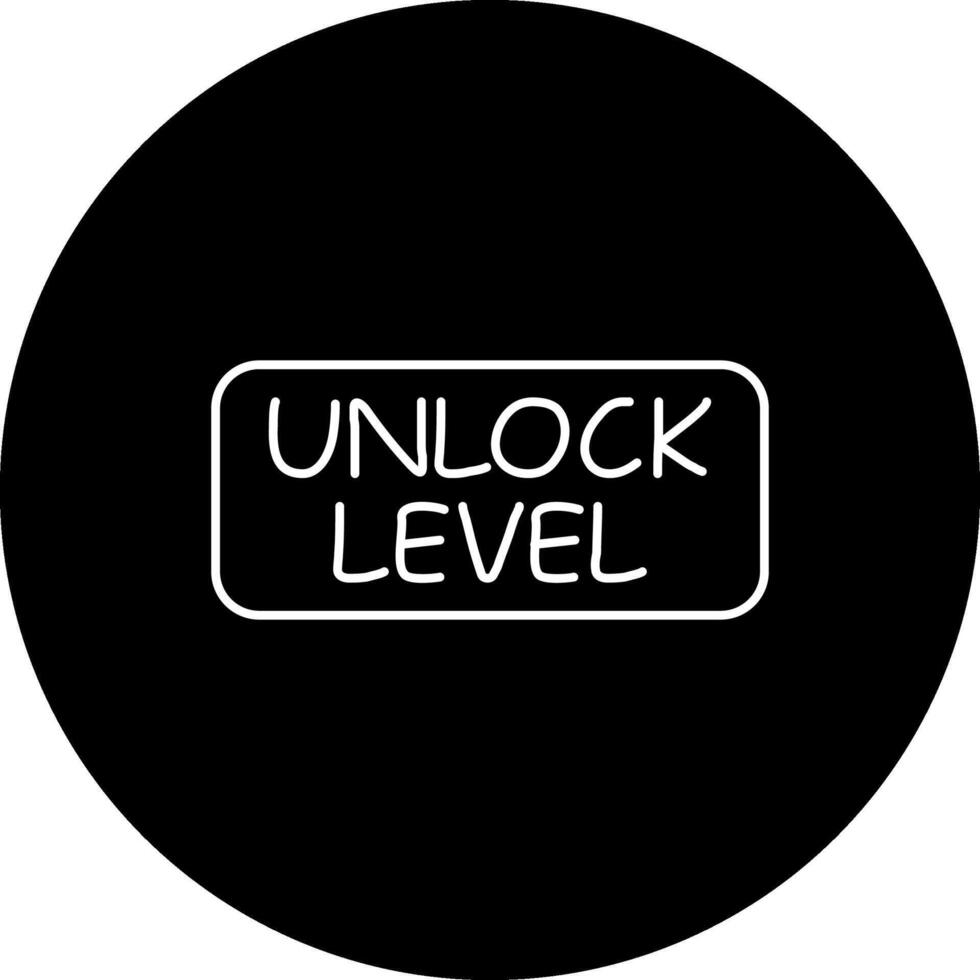 Unlock Level Slim Button Innovative User Interface Layout vector