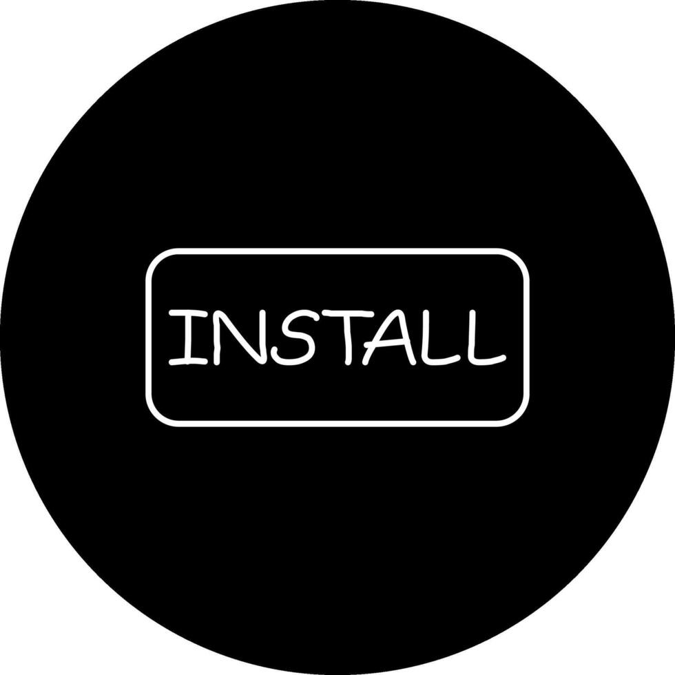 Install Slim Button Artistic Product Graphic Layout vector