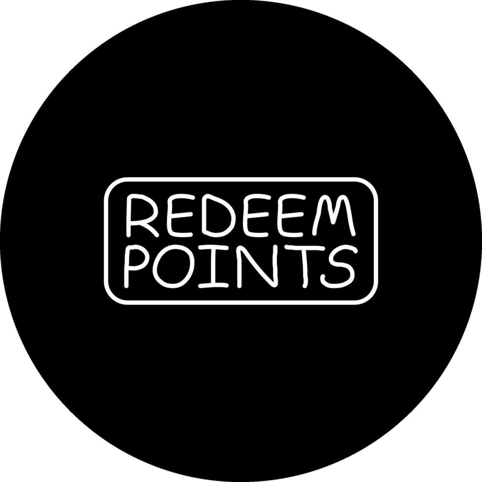 Redeem Points Slim Button Sleek Creative Element vector