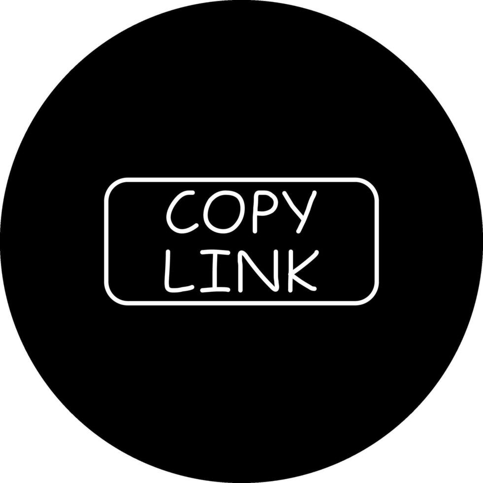 Copy Link Slim Button Sophisticated Branding Graphic Form vector