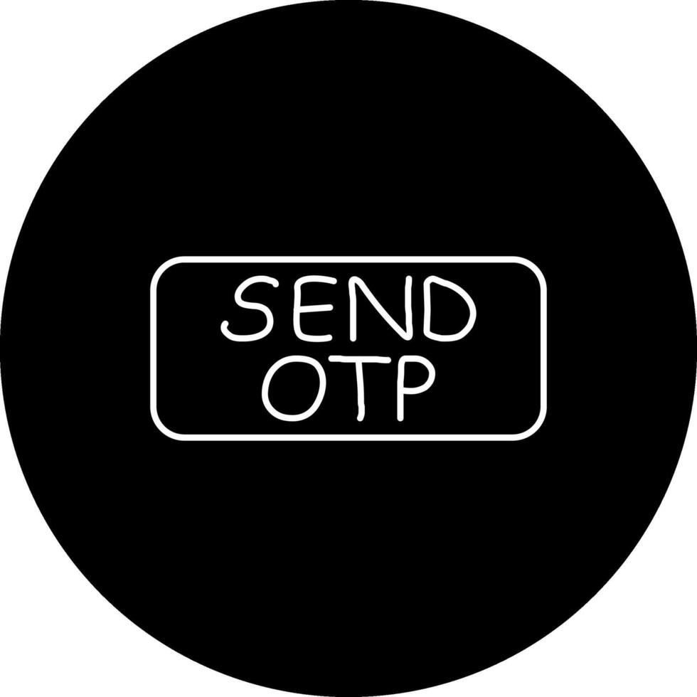 Send OTP Slim Button Artistic Flat Layout vector