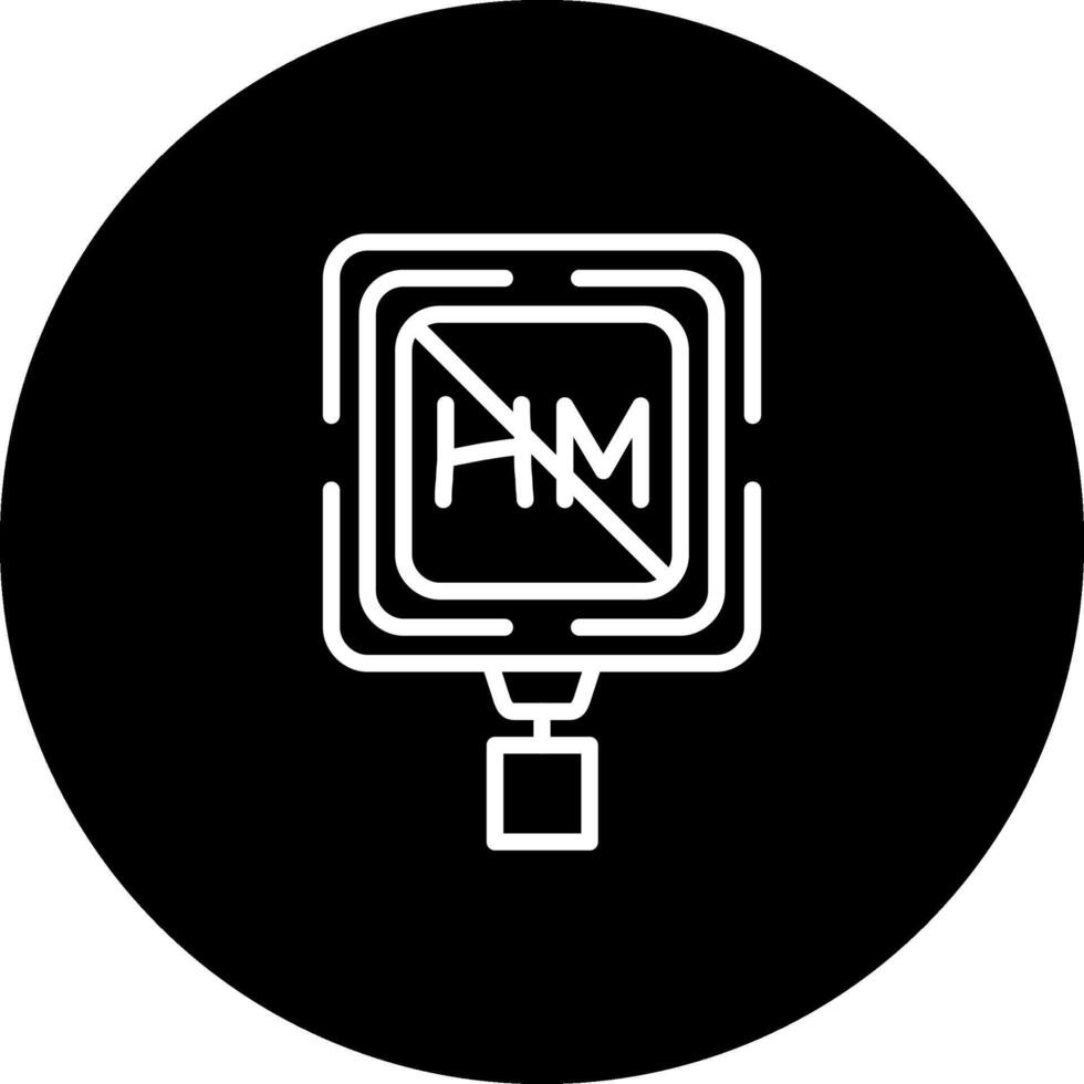 No Hazardous Materials Functional User Interface Symbol vector