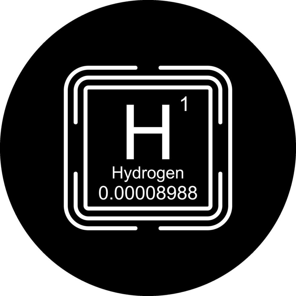 Hydrogen Square Minimal User Interface Shape vector