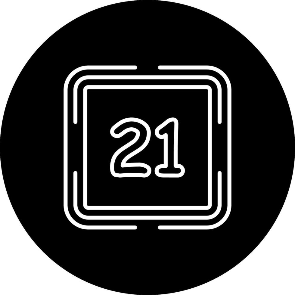 Counting Twenty One Modern Product Design Layout vector