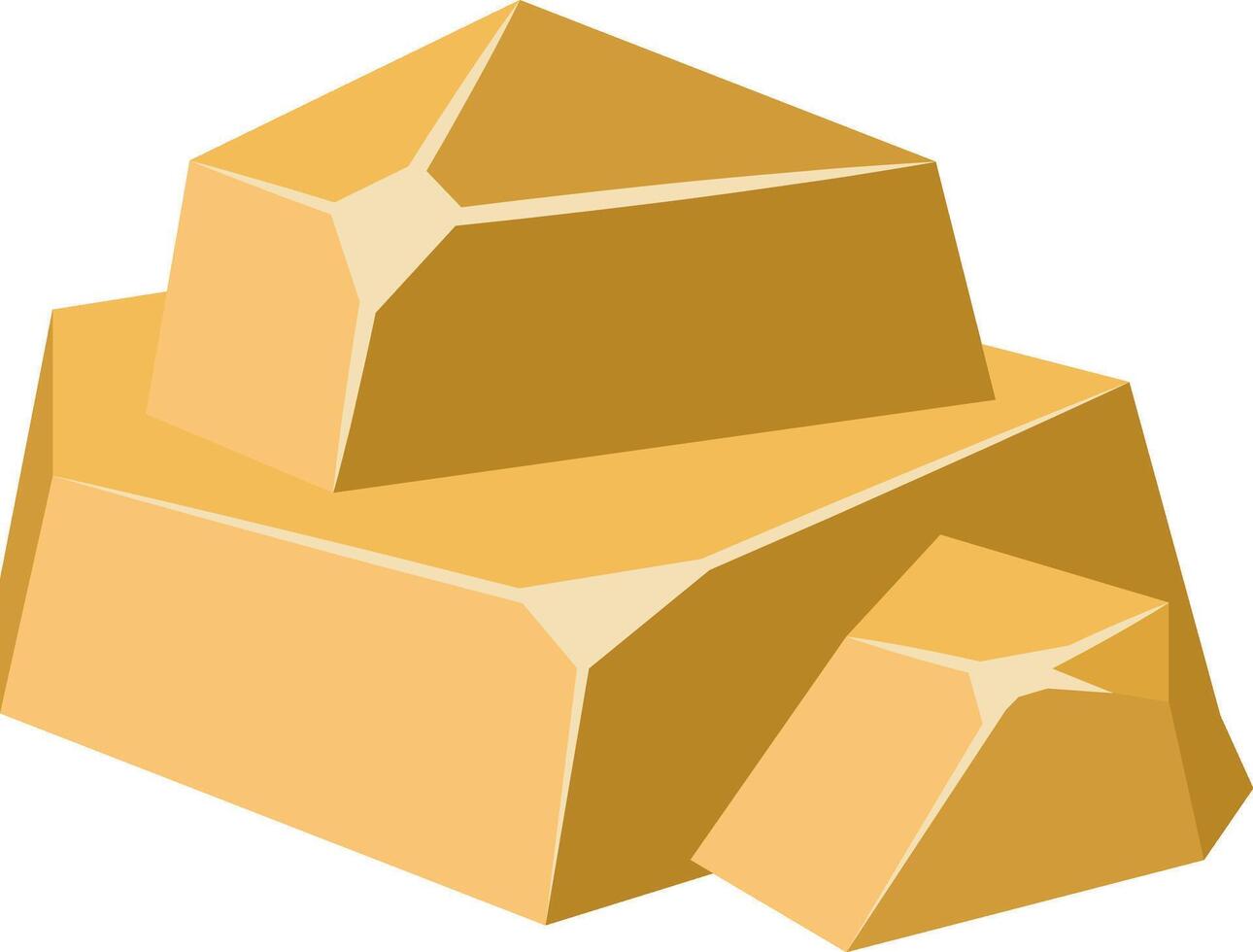 Stacking three blocks of caramel fudge candy vector