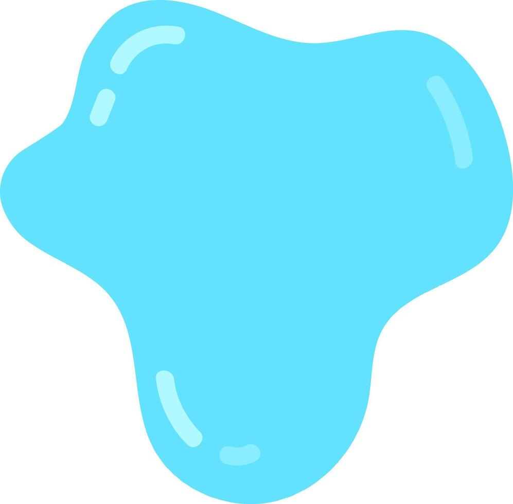 Blue water blob shape creating liquid splash vector