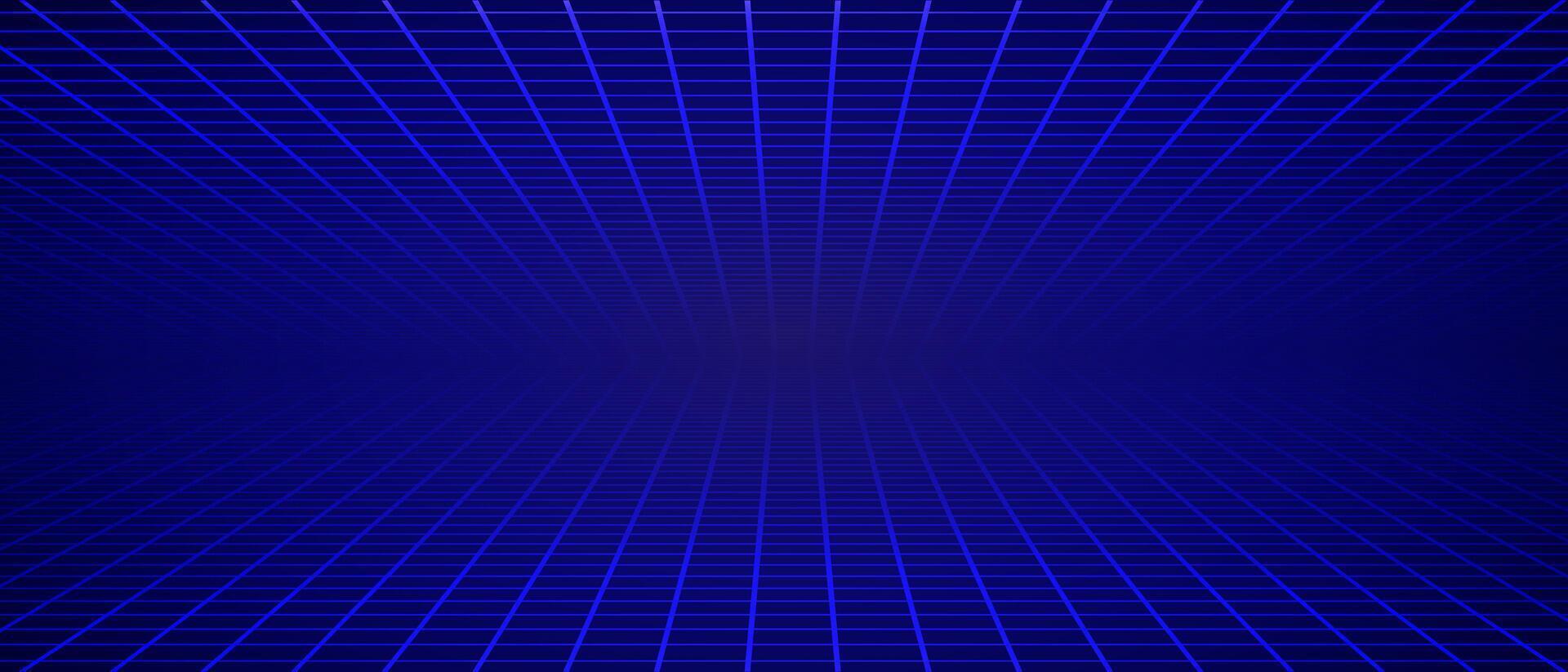 Blue grid pattern on dark background vector