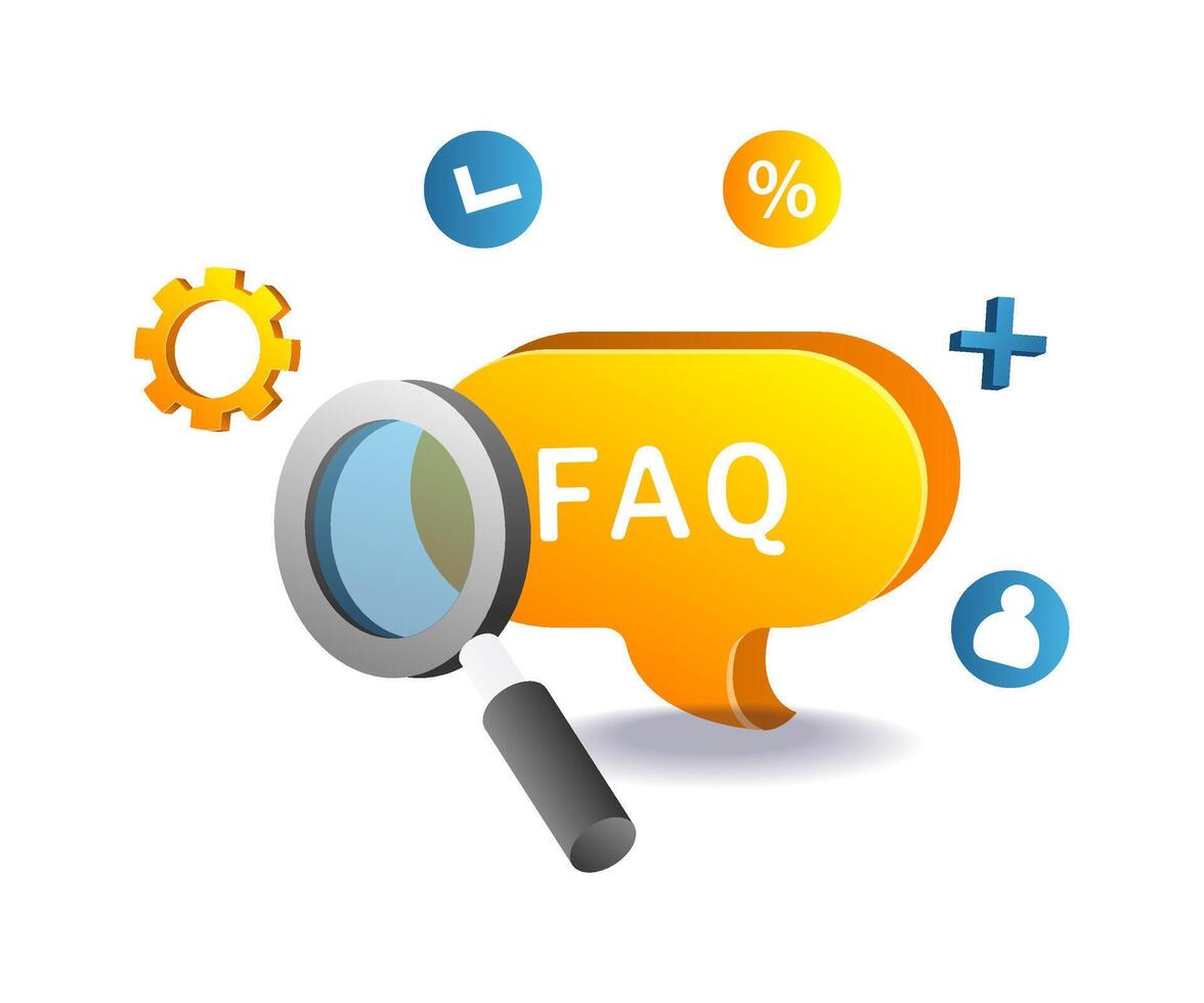Finding Answers to Common Questions Illustration Concept vector