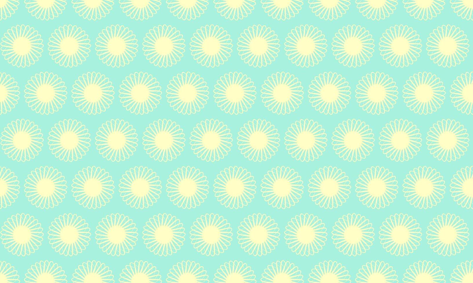 Elegant pastel teal and cream repeating pattern. Subtle sunburst design ideal for backgrounds, textiles, or website design. Evokes feelings of calm, summer, and optimism. vector