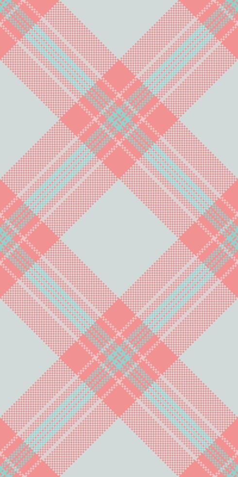 Real check fabric textile, fibrous background plaid . Show texture seamless pattern tartan in white and red colors. vector