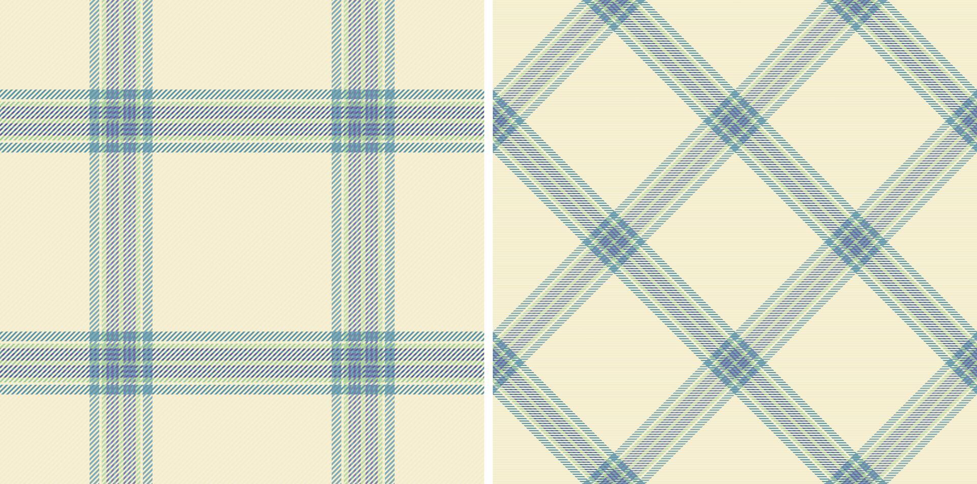 Texture background of textile check pattern with a seamless fabric plaid tartan. Set in favorite colors. Messy stripe art. vector
