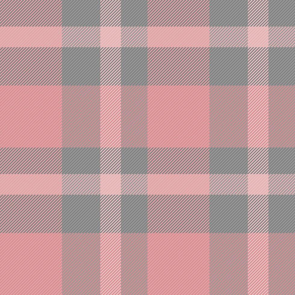Subtle pink and grey plaid pattern. Perfect for textile design, fashion, or website backgrounds. Elegant and versatile, this seamless texture evokes a sense of calm and sophistication. vector