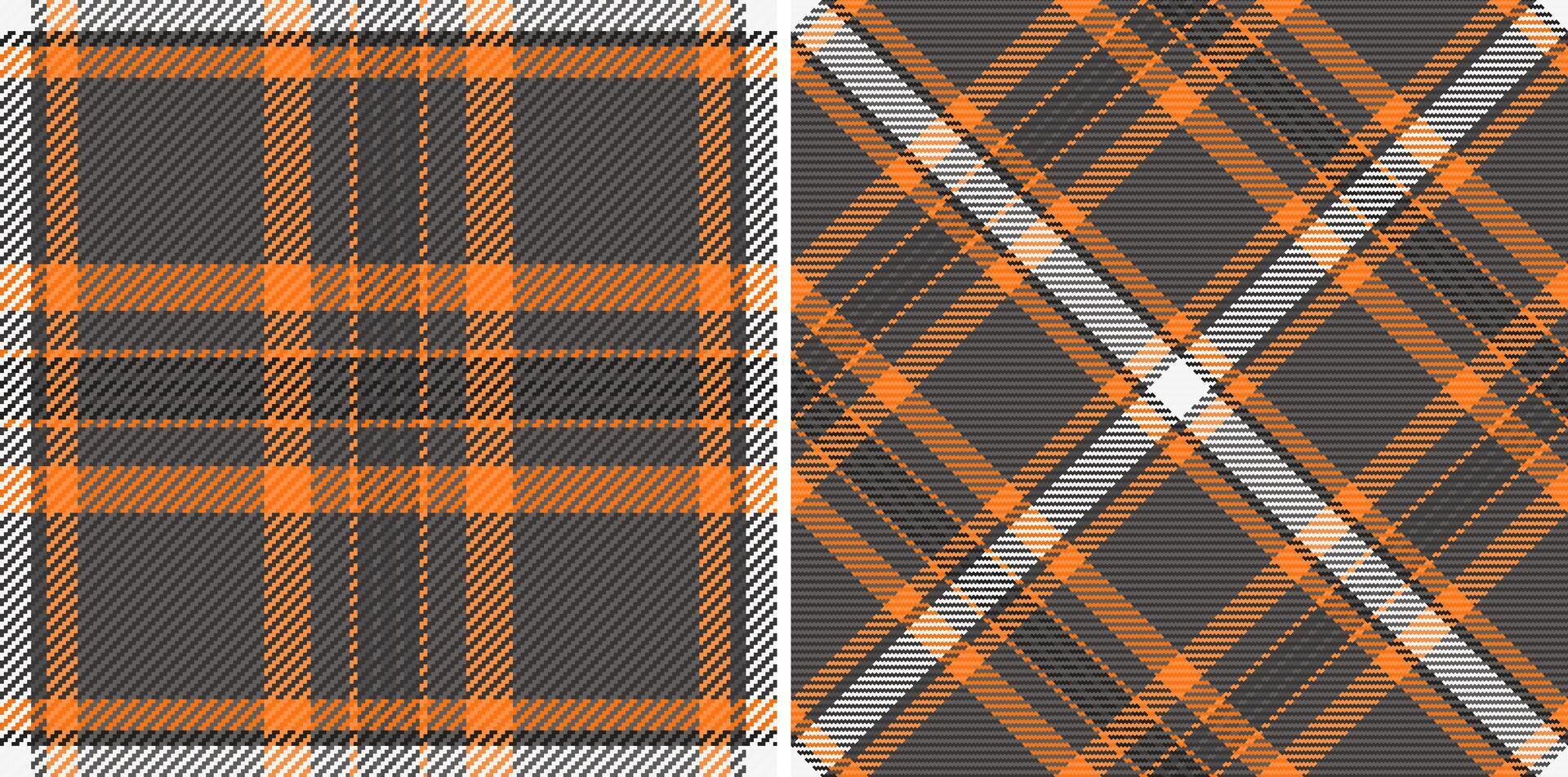 Check seamless of tartan fabric texture with a pattern background textile plaid. Set in retro colors. Modern fashion everyday print design ideas. vector