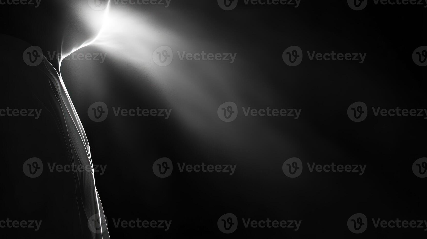 Abstract grayscale image with light rays photo