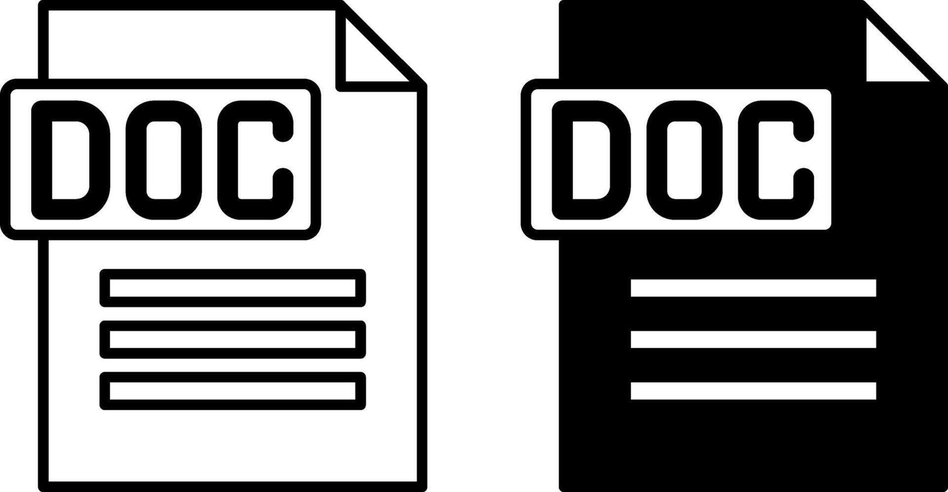 Document Icons. Black and White Illustrations. Data Block Stored on a Computer Hard Drive. Text Document, File. Download Concept vector