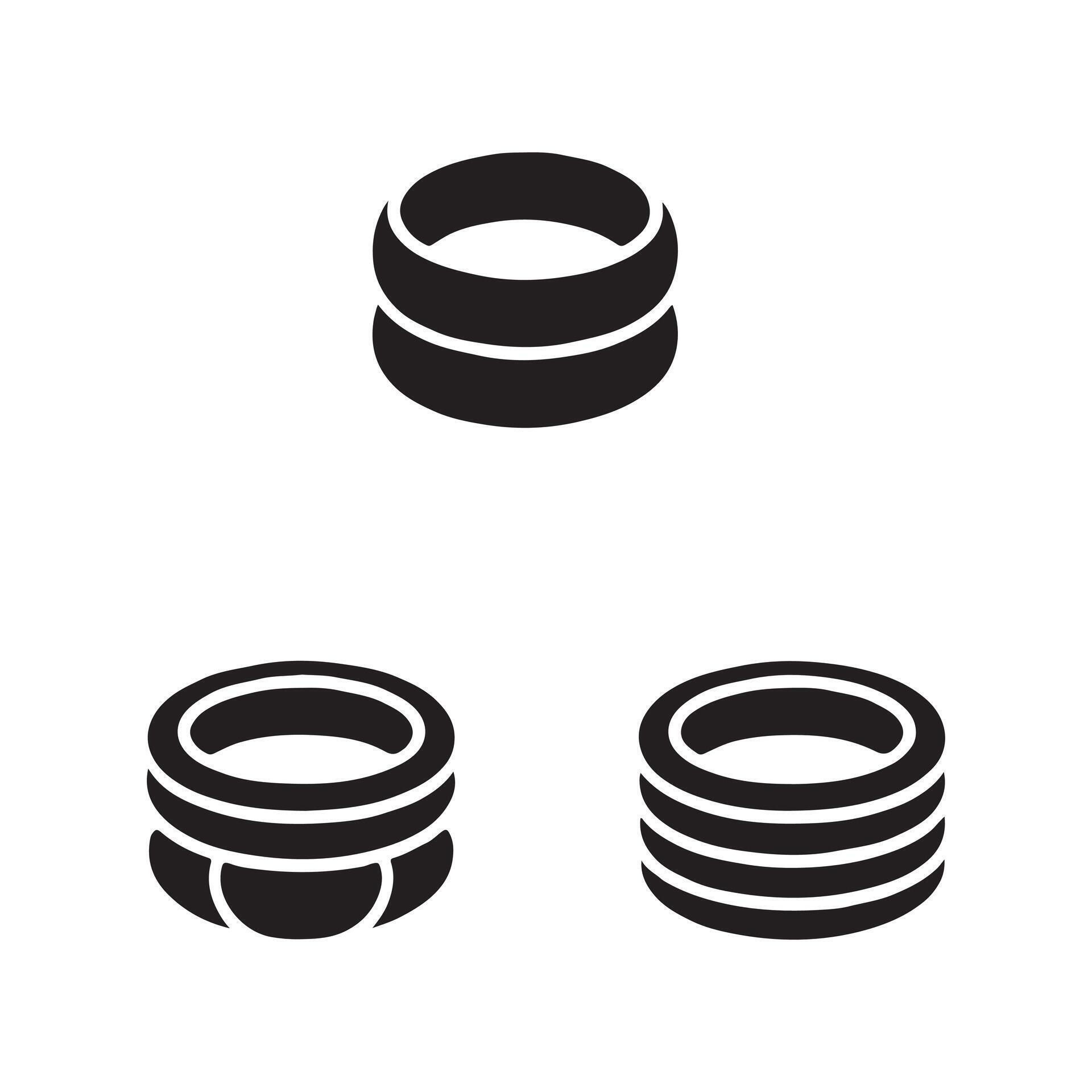 Stackable Rings Solid Stylish Icons Bundle 71866385 Vector Art at Vecteezy