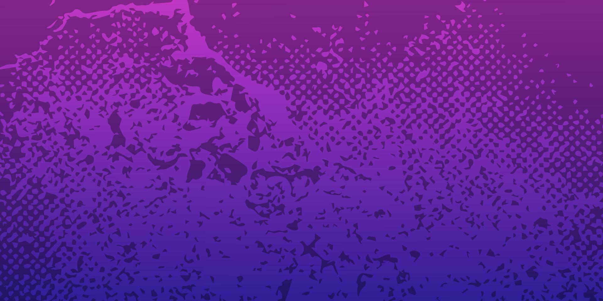 Abstract Purple Gradient with Textured Dotted and Jagged Shapes. vector