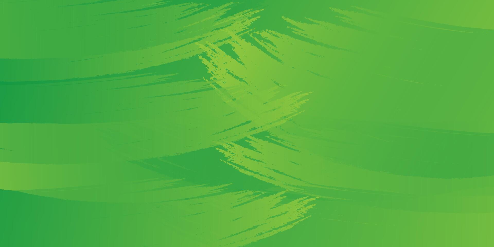 Abstract Green Brush Strokes Background with Textured Gradient Effect. vector