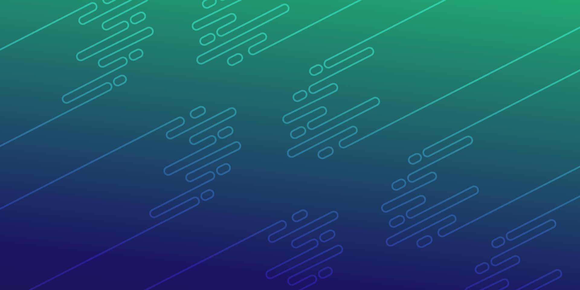 Abstract Blue and Green Gradient Background with Geometric Shapes. vector