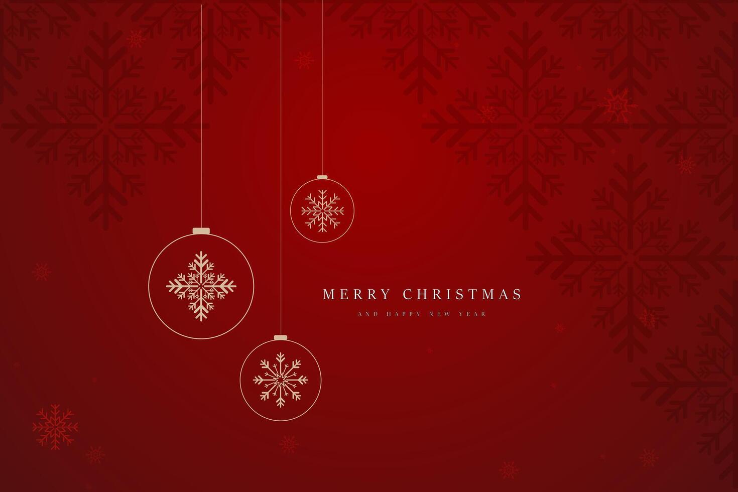 A christmas elements Red abstract background with Elegant red merry christmas tree, Flat design of Christmas tree concepts vector
