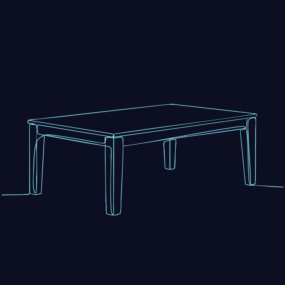 Minimalist Desk with Sleek Design and Modern Style in a Contemporary Workspace Setting vector