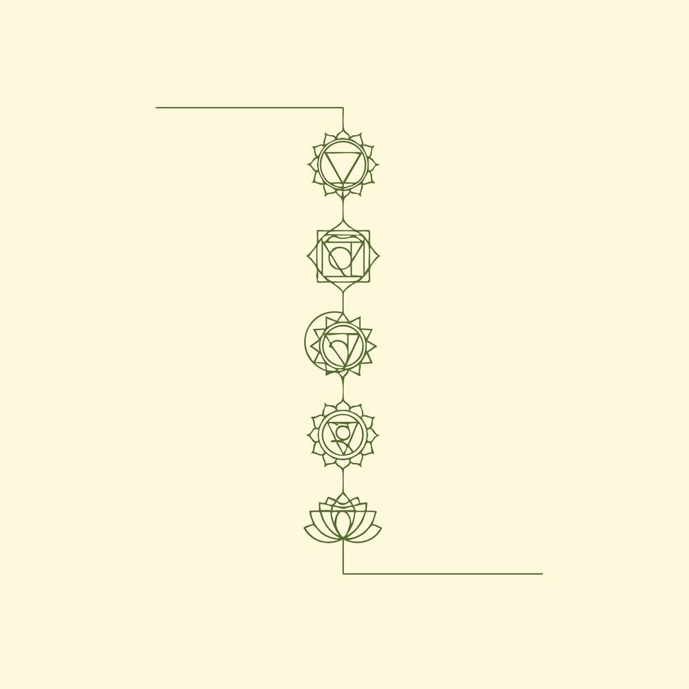 Elegant symmetrical geometric pattern featuring interconnected lotus and star shapes on a light beige vector