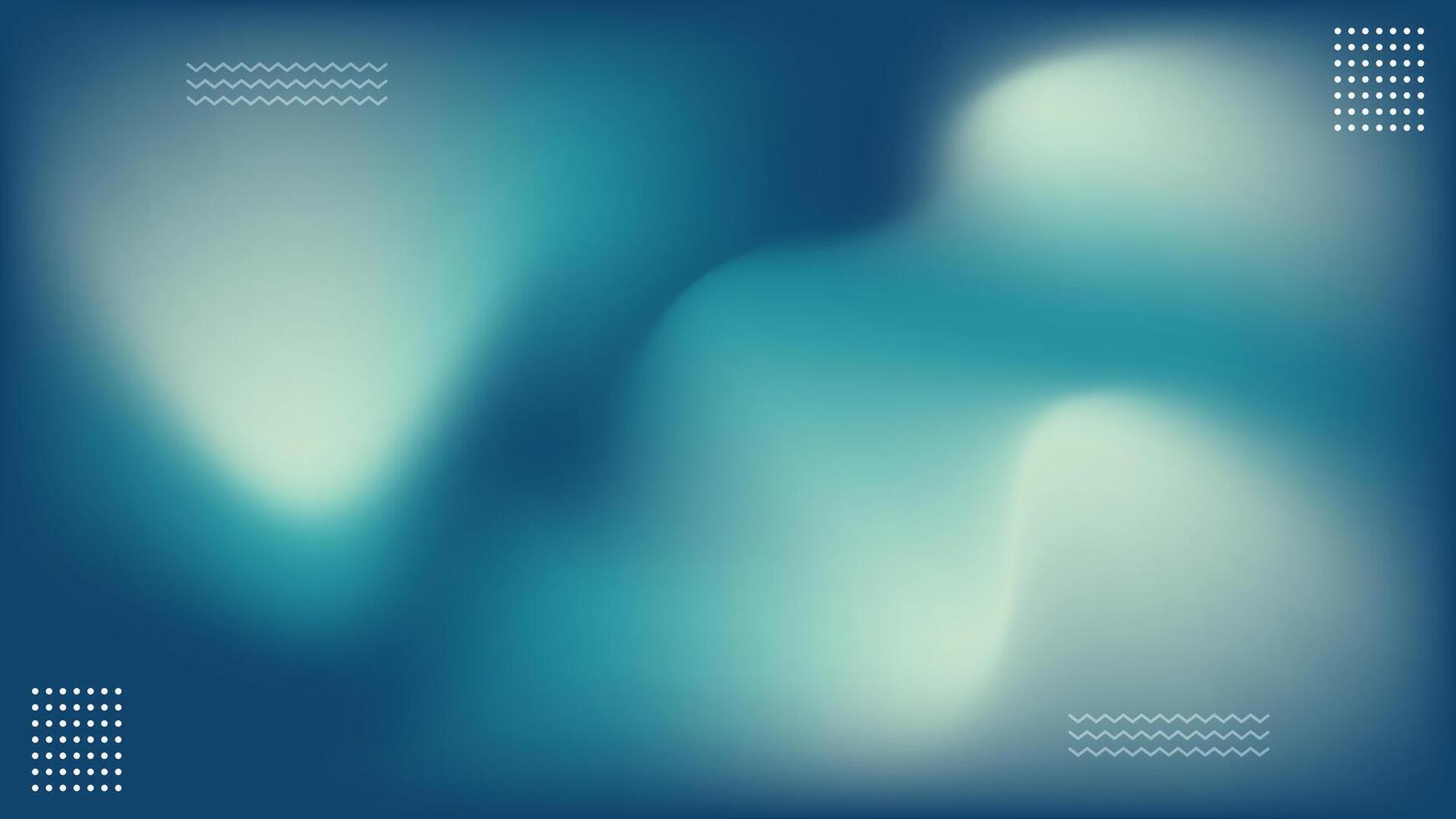 Abstract Blue Gradient Wave Background Banner with Fluid Liquid Shapes and Blurred Modern Design vector