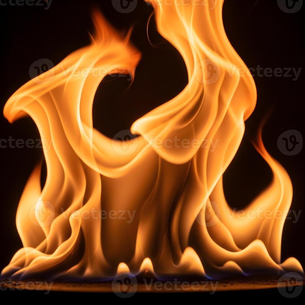 Mesmerizing Macro Blaze Intricate Raging Flame Patterns and Vibrant Edges Illuminated by Dynamic, Upscale Ambient Light in a Fiery Spectacle photo