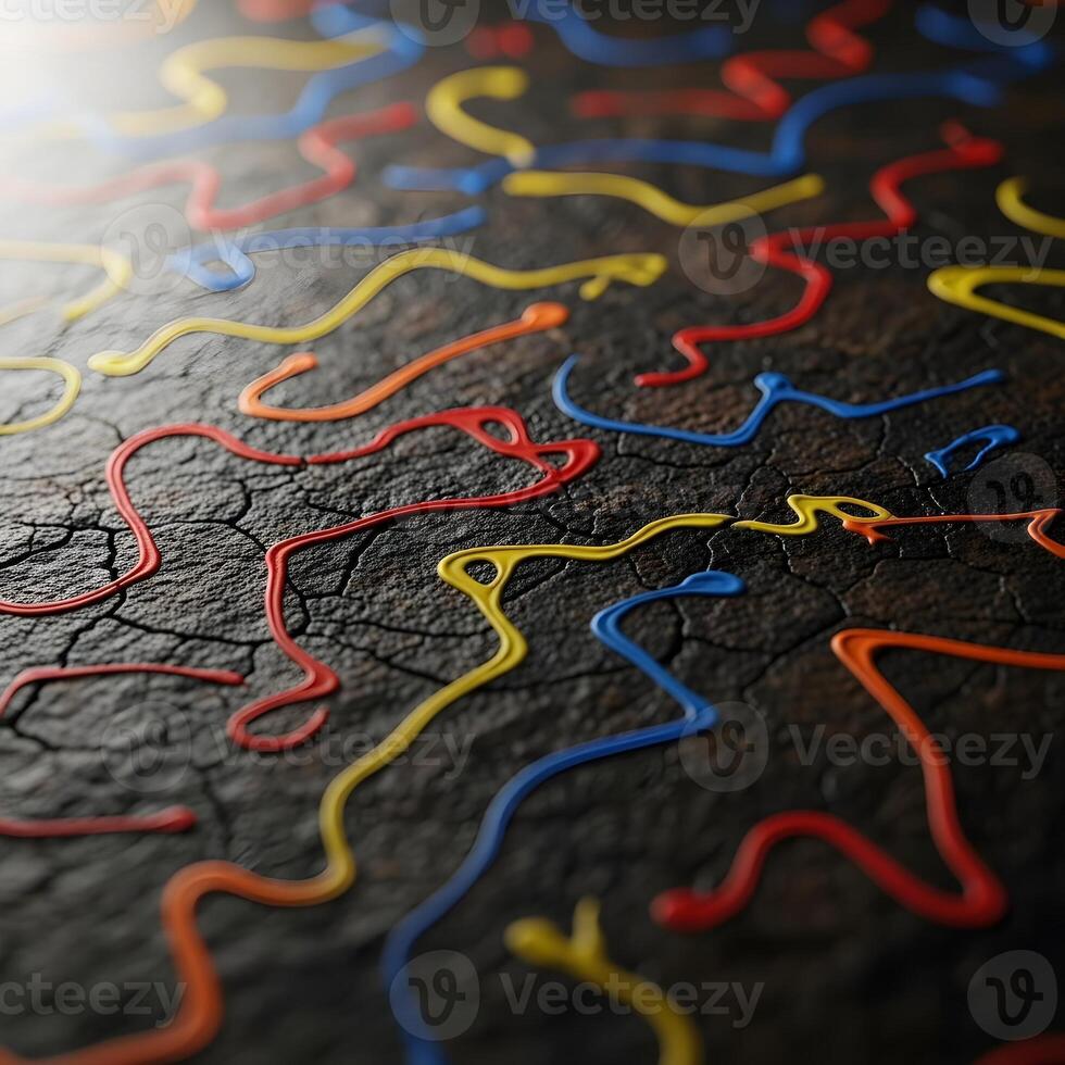 Vivid Macro Dance Capturing the Jitterbug of Dynamic Light and Texture, Revealing an Intricate Tapestry of Movement and Soft Illumination photo