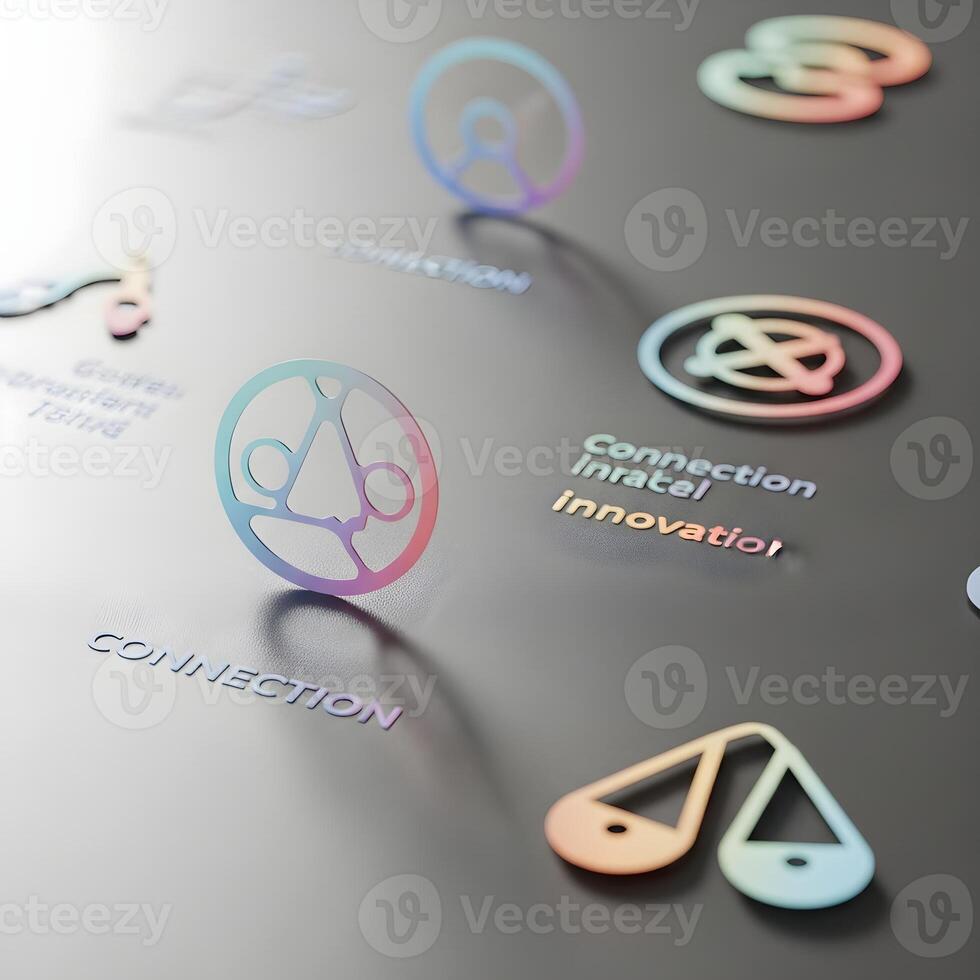 Elegant Modern Pictograms Macro Journey Through Subtle Gradients, Minimalist Aesthetics, and Soft Diffused Light for a Refined, Upscale Ambiance photo