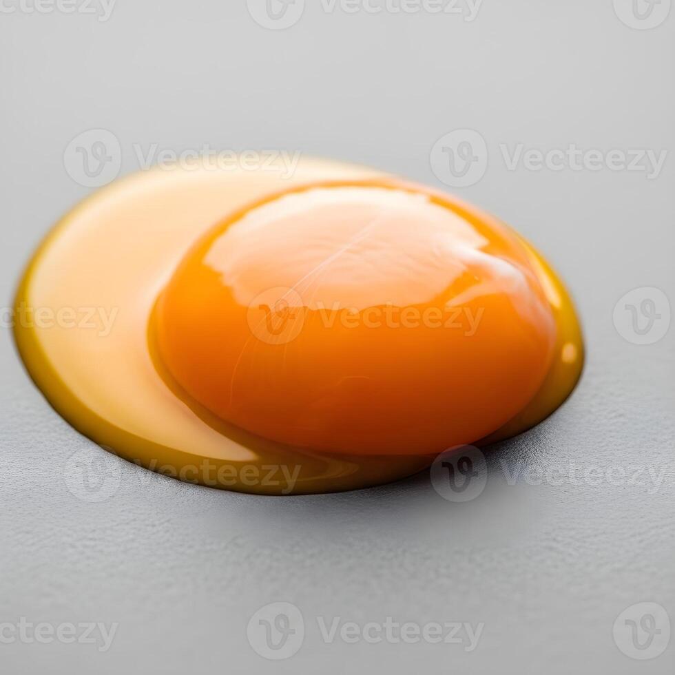Elegant Macro Fusion Vivid Yolk Merges With a Matte Textured Surface, Radiating Under Soft Natural Light in an Intricate Display photo