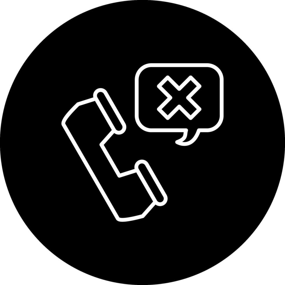 Call Rejected Stylish Design Feature vector