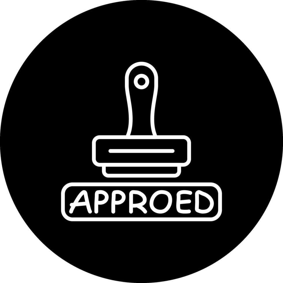 Stamp Approved Innovative User Interface Layout vector