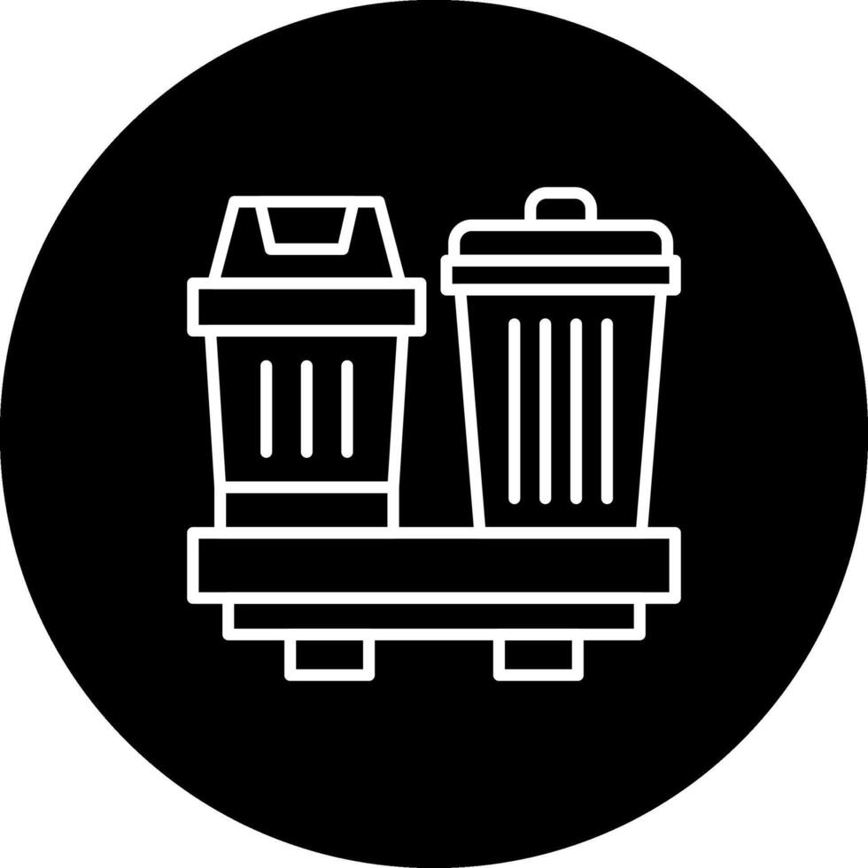 Trash Can Premium Web Interface Layout vector