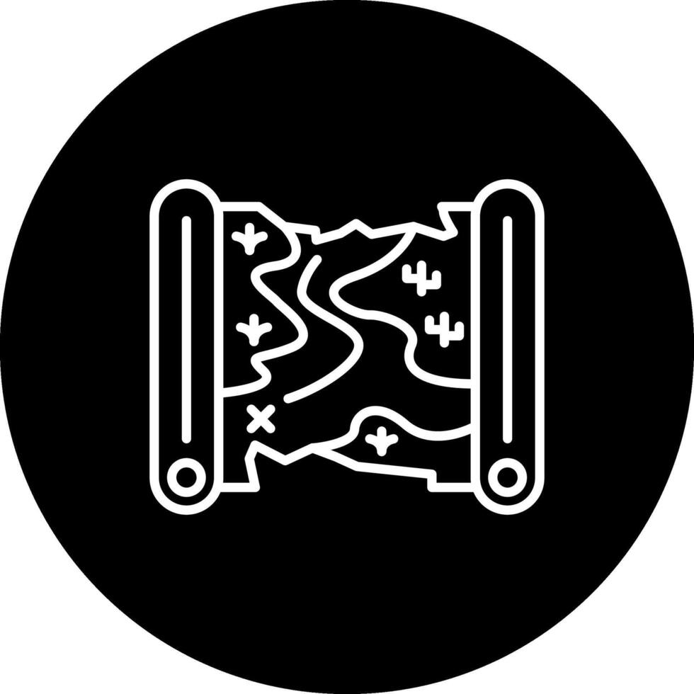 Treasure Map Optimized Mobile App Design vector