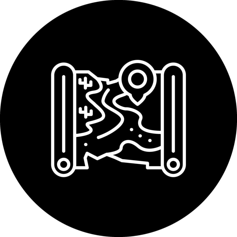 Treasure Map Location Distinct Digital Design Feature vector