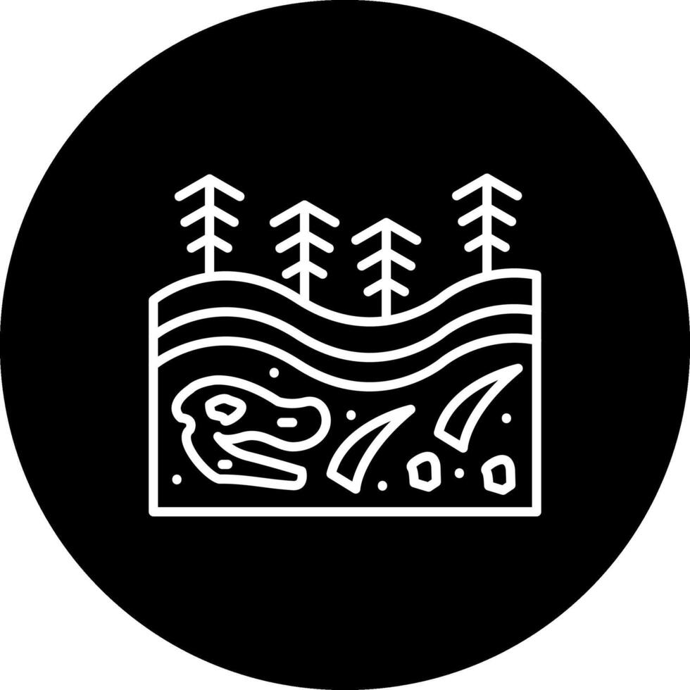 Fossils Underground Minimal User Interface Element vector