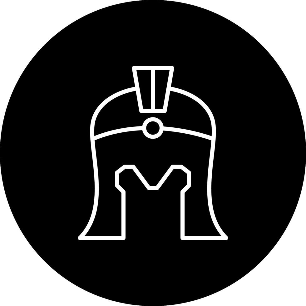 Helmet Ancient Optimized Mobile App Design vector