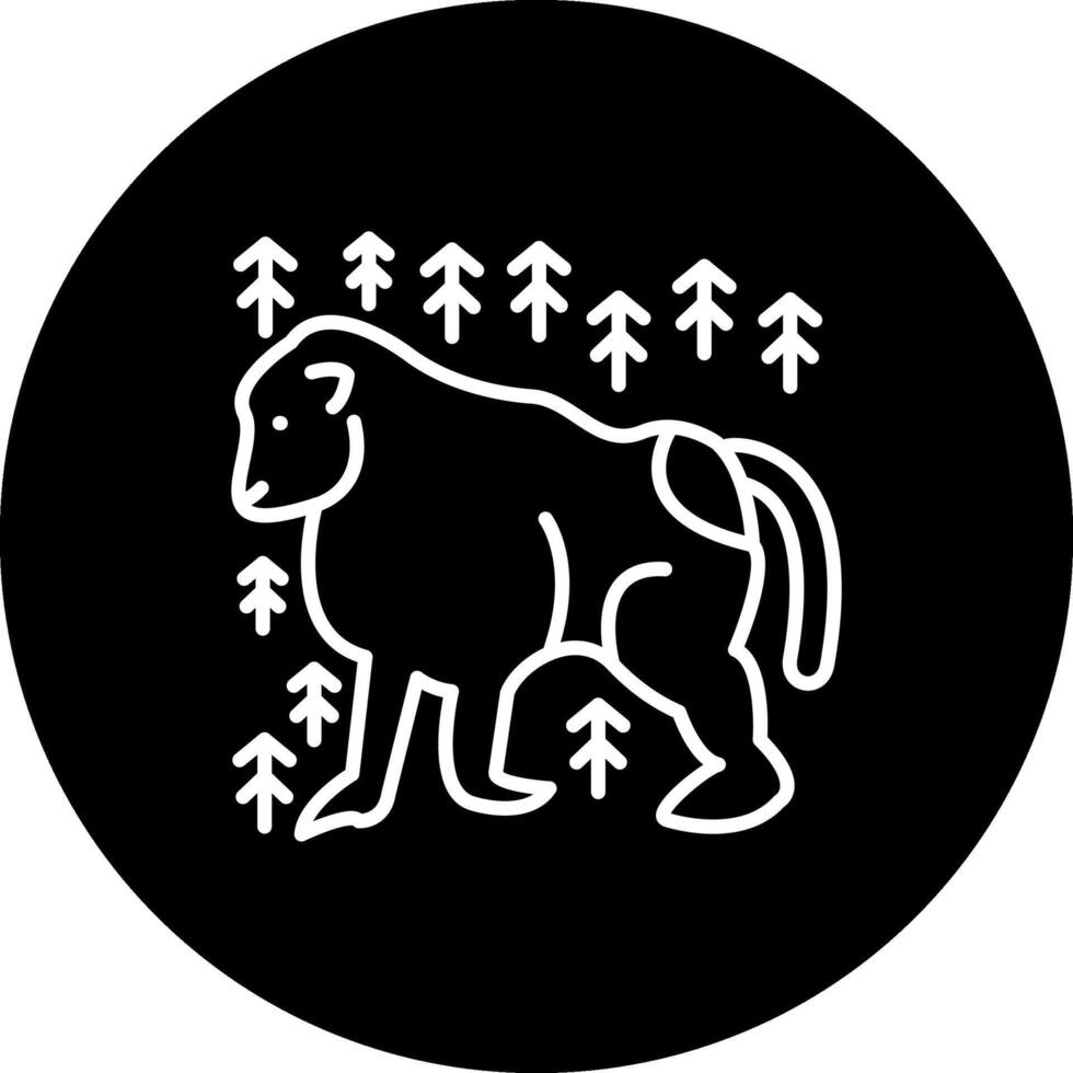 Baboon Minimal User Interface Element vector