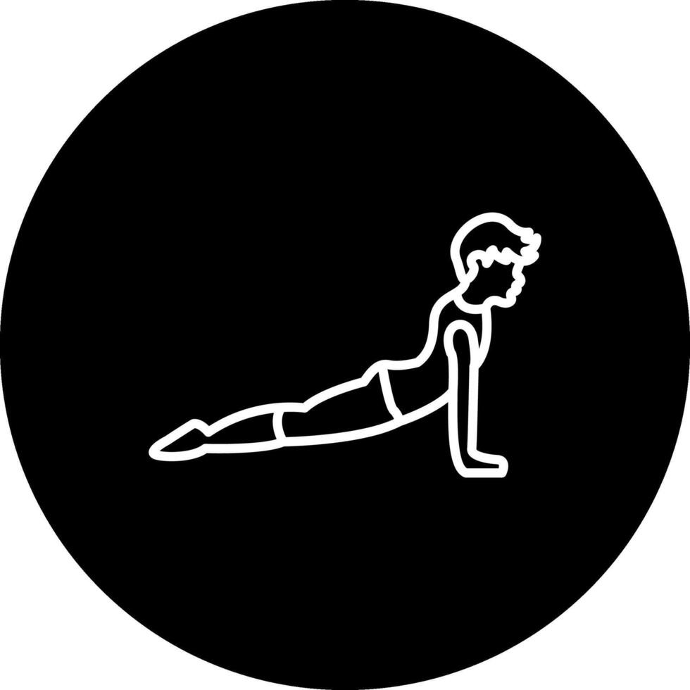 Upward Facing Dog Innovative User Interface Layout vector