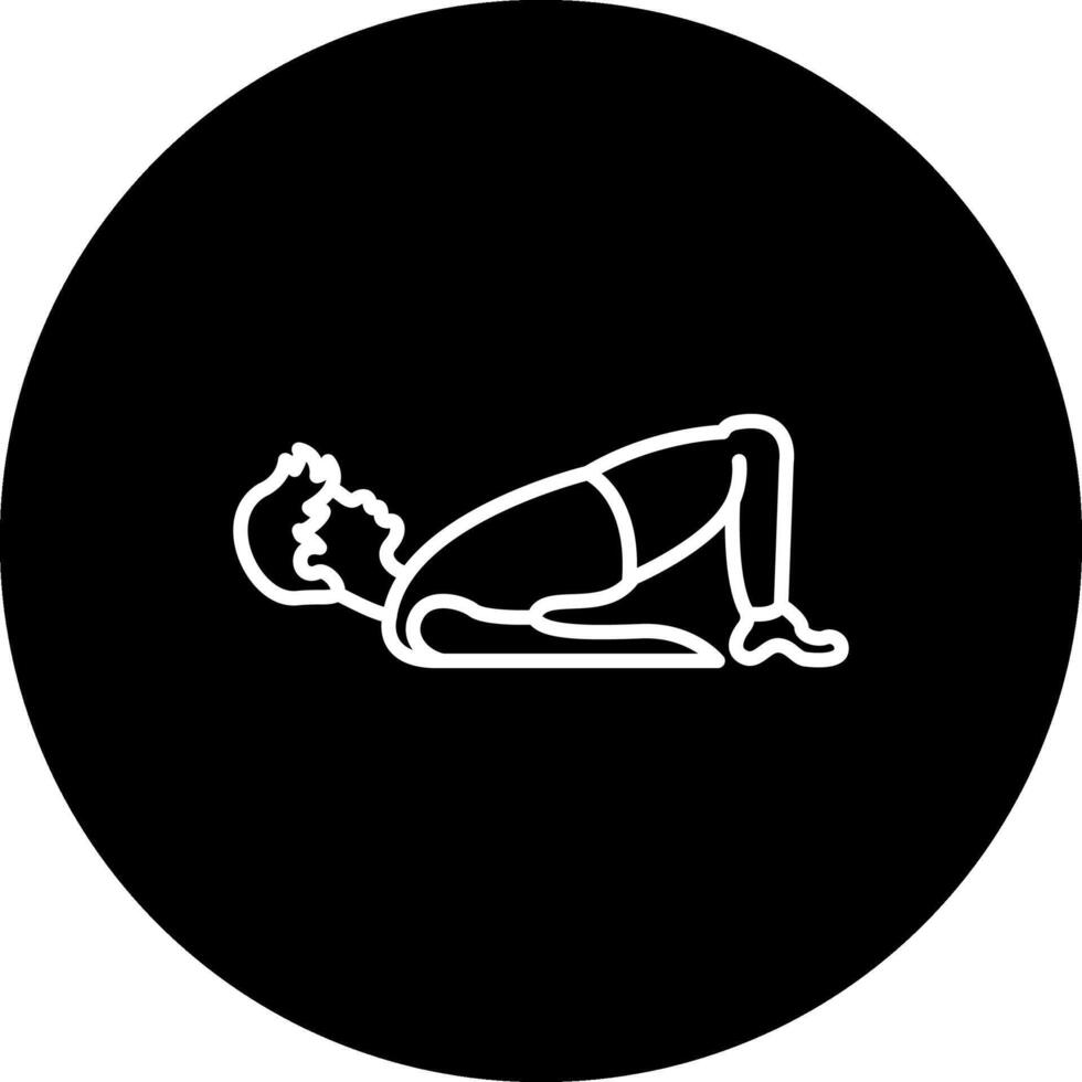 Bridge Pose Stylish Design Feature vector