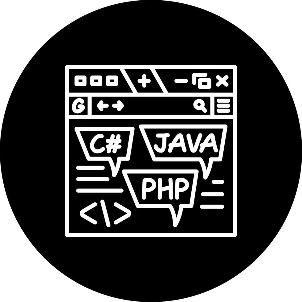 Coding Language Functional Web Graphic Object vector