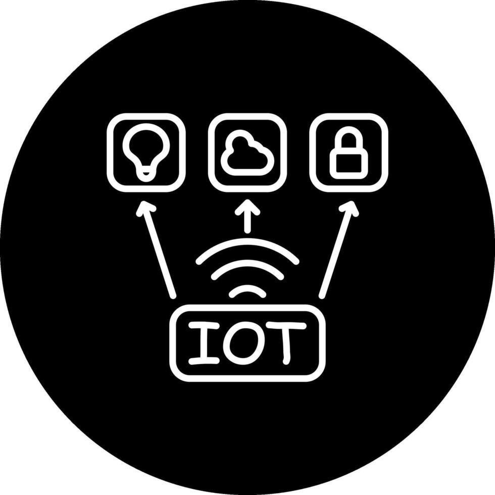 Internet Of Things Functional Digital Art Element vector