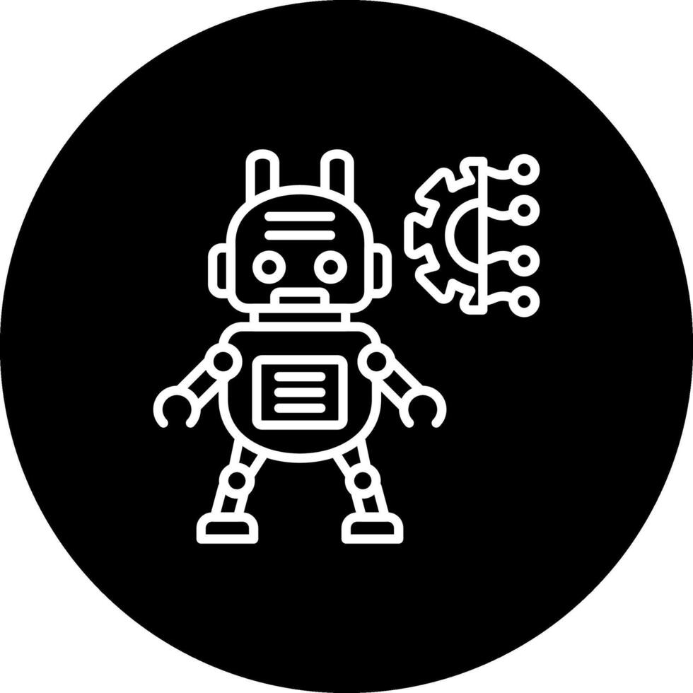 robot sofisticado ui diseño objeto vector