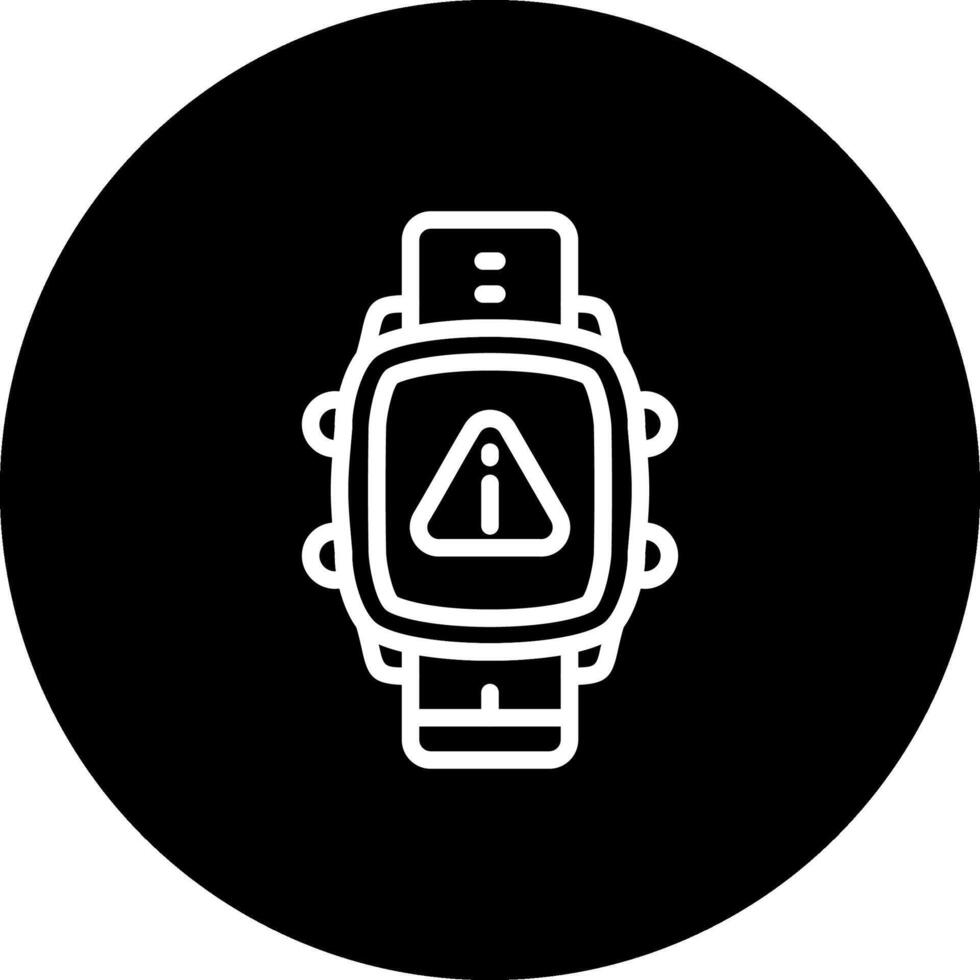 Smart Watch Error Refined User Interface Layout vector